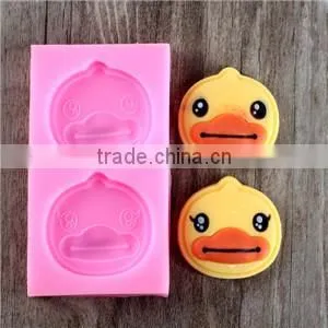 F0677 Cute Duck Fondant Cake Decor Silicon Mould Handmade Chocolate Candy