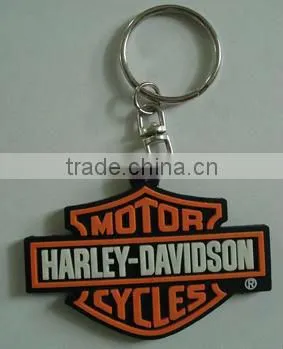 custom shaped rubber keychain, printed soft PVC fill keychain