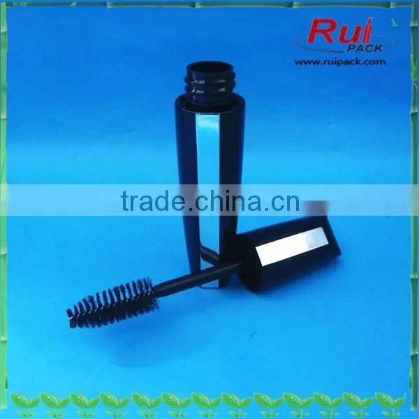 Plastic clear lip gloss tube with lip brush / unique shape empty lip gloss make-up container bottle