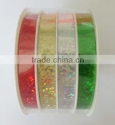 5mm wide ribbon with 4m long and 4 rolls Christmas Packing Ribbon Spool/ giftwrap ribbon