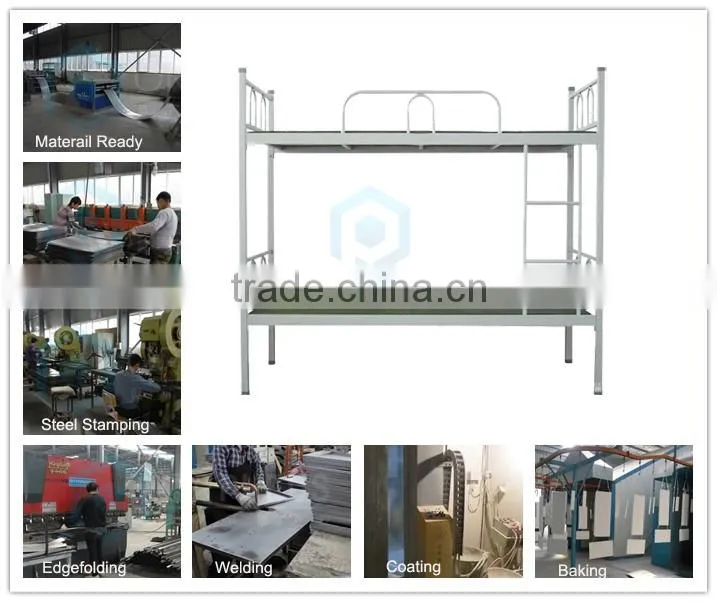 School Furniture Heavy Capacity Students Used Steel Bunk Bed