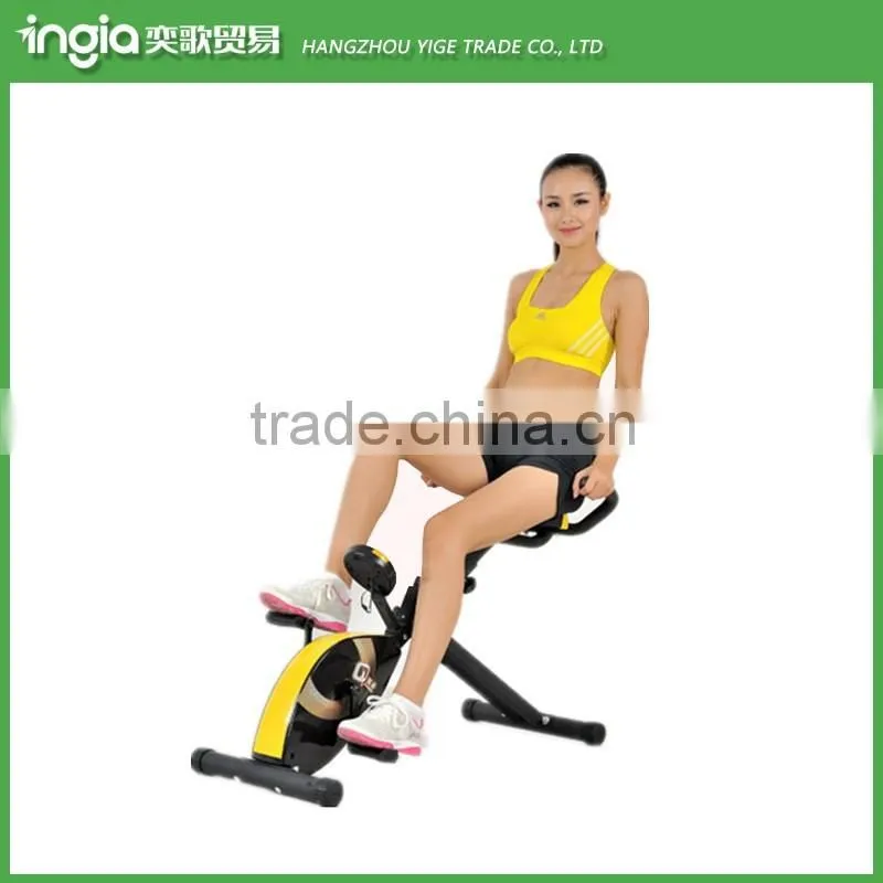 Steel-and-plastic Health Fitness Exercise Bike Recumbent & Upright Foldable Magnetic X Bike