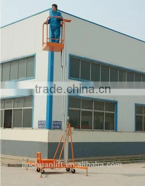 ( SJYL 0.1-10 )Hydraulic double/single mast aluminum protable lift platform