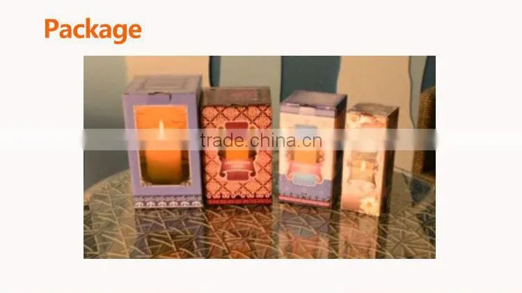 ABFGHI Lycas patented Ivory pillar flameless 3D moving flame led candle niganha