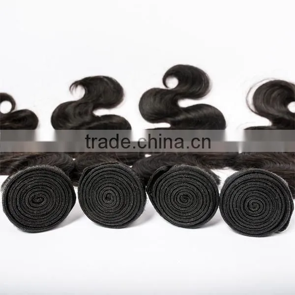 12 inch thailand human hair weave extensions 7a grade virgin hair