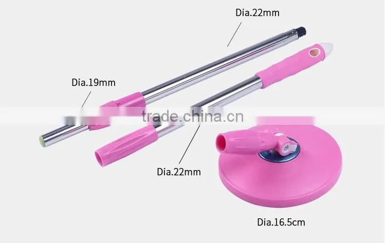Hot selling stainless steel basket microfiber spin mop with low price