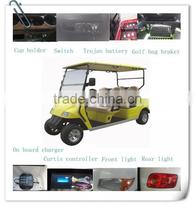 China 2016 new model 4 wheel drive electric golf cart for sale