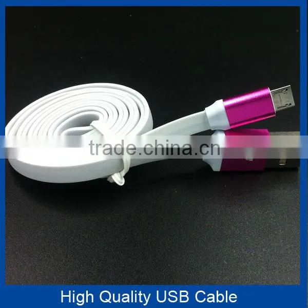 Colorful Metal USB Charger Cable Micro USB Data Cable