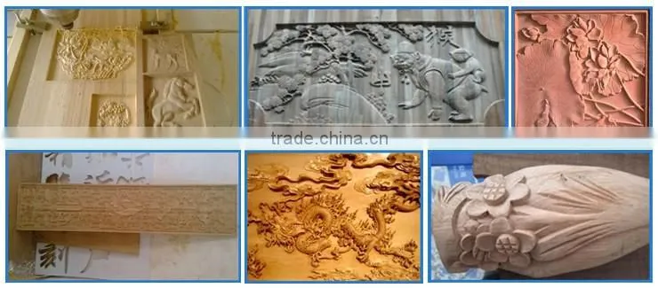 2016 precision double z-axis 6 heads 3d carving wood cnc router