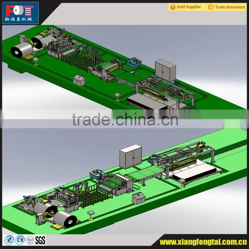 Coil cut to length line for stainless steel, cold roll steel and hot roll steel etc