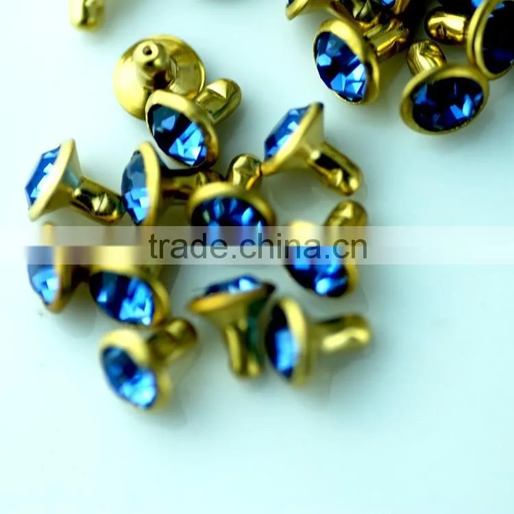 cap diamond rivet,colorful crystal rhinestones leather rhinestone rivets