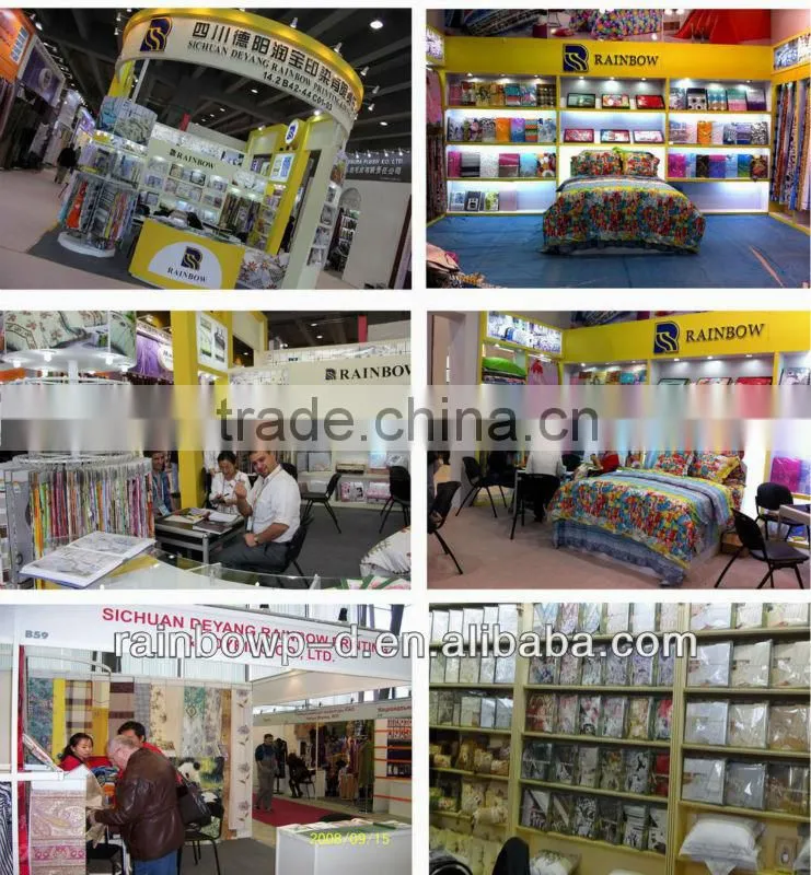 alibaba china 50%polyester 50%cotton printed bed sheet /bedding set