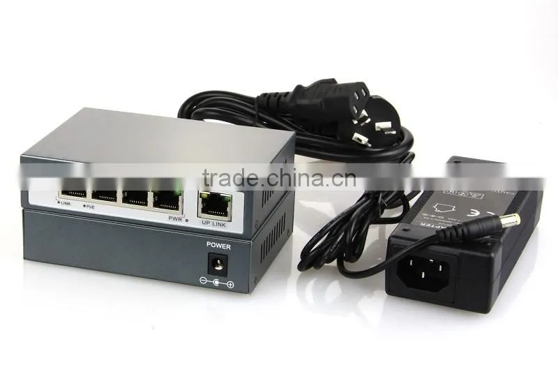 10/100M 4 port poe switch for IP camera 48V 802.3af