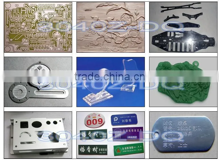mini cnc router USB port 8060Z-USB 1500W mini cnc milling machine for hard metal aluminum wooden working