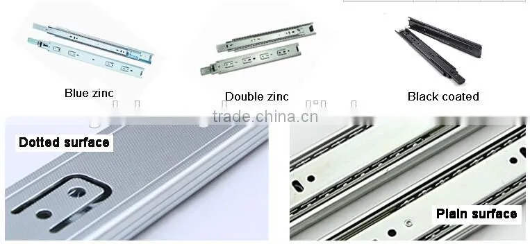 Jieyang Hardware Factory zinc plated 3balls drawer slide