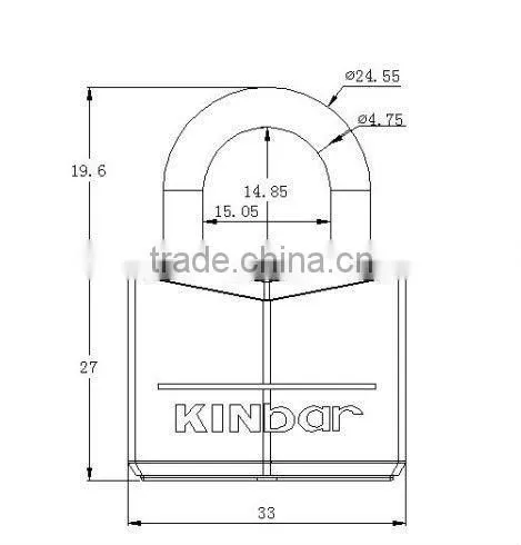 Color Plastic coated padlock