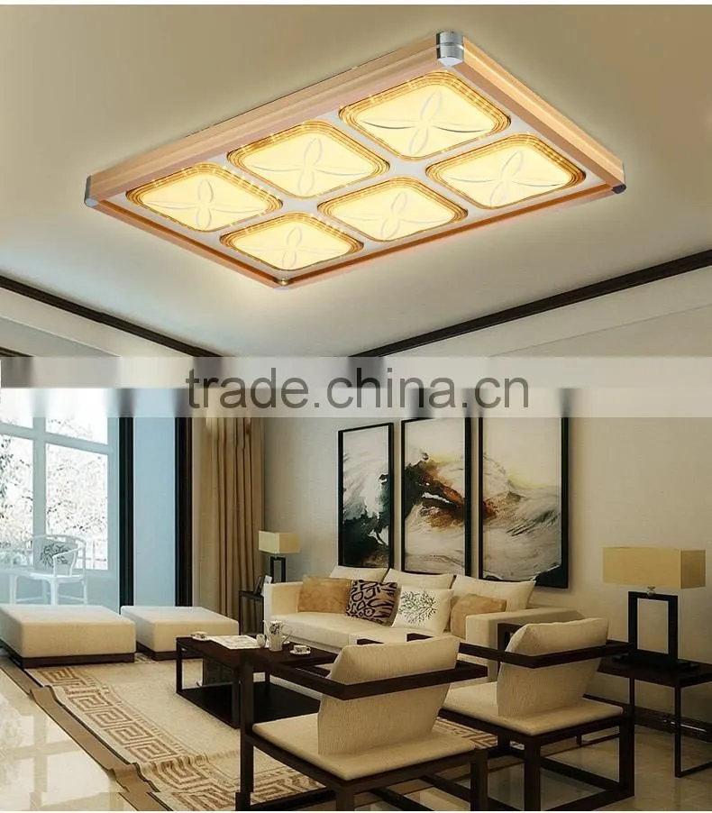 2016 New Design led ceiling light dimmer square 750X750mm 60WX2