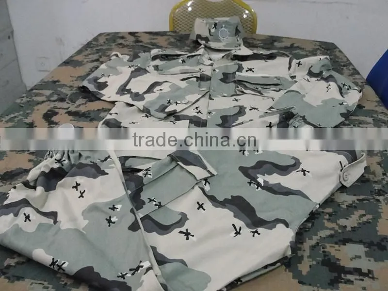 Kuwait Camouflage BDU Military Uniform with cap