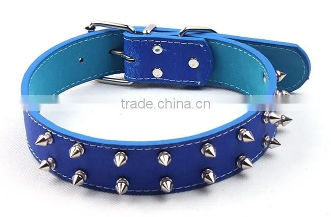 fashion rivet pet collar leather dog collar