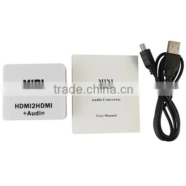 HDMI To HDMI Audio 1080p Mini Audio Video Connector Convertor