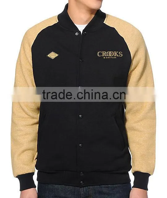 customized cotton fleece varsity jacket,custom pure cotton fleece jacket,fashionwear cotton fleece jacket