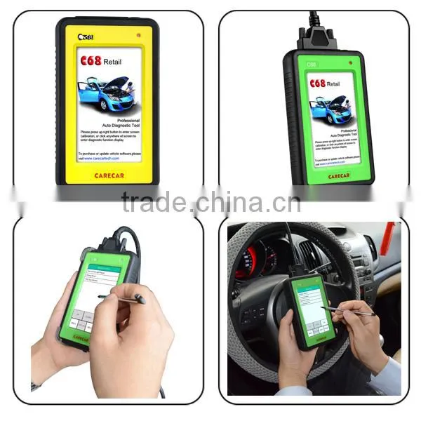 Wonderful!!2014 Top-Rated OBD2 Diagnostic Scanner Original CareCar C68 Retail DIY Professional Auto Diagnostic Tool on hot sales