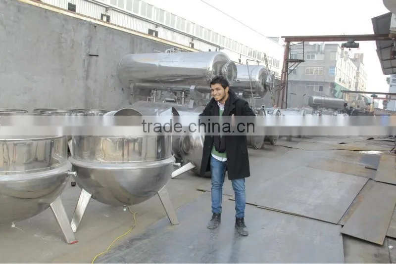 300L steam cooking kettle without agitator