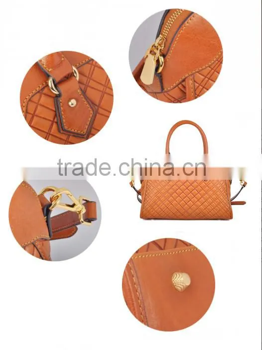 2015 Elegant Style Genuine Leather Ladies Handbag Wholesale