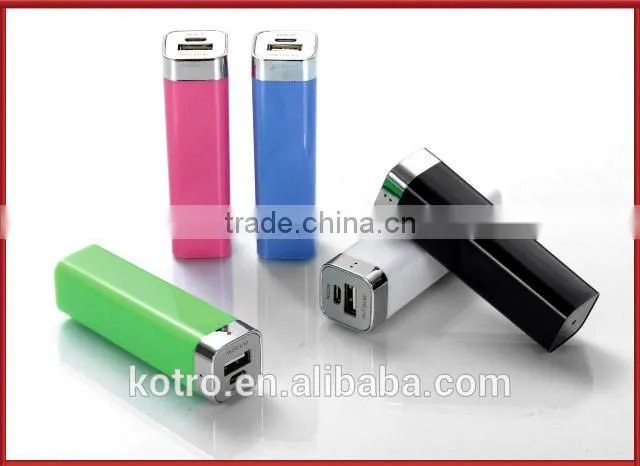 Promotional gift 2600mAh Lipstick mini power bank