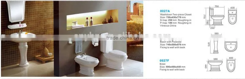 bathroom design sanitary ware two piece toilet _ceramic bathroom set