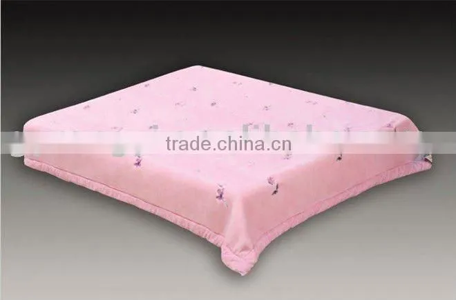 Exclusive sales!!!100% polyester embroidered blanket with 1side embroidery
