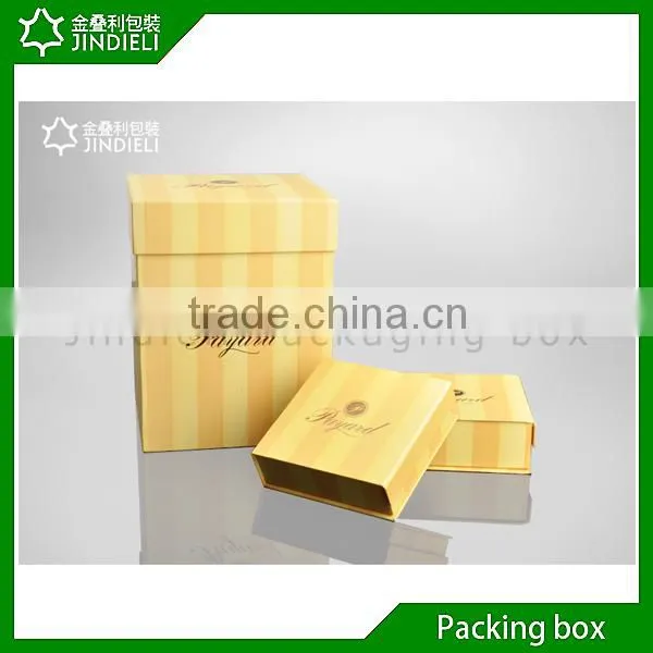 Handmade wood veneer chocolate gift folding boxes