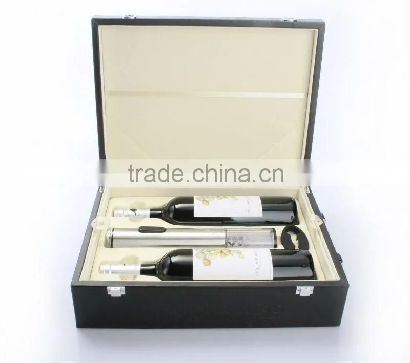 Newest leather wine accessories box design