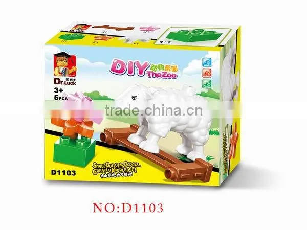 DIY The Zoo Animals Toys, Plastic Toys Blocks , Toys Bricks Animals