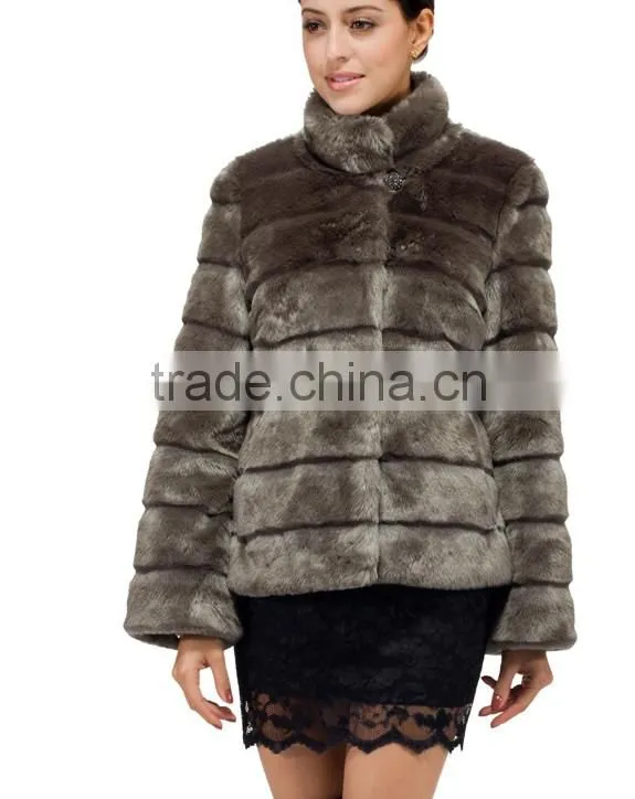 rex14035 dyed rabbit fur Coat With Good Prices