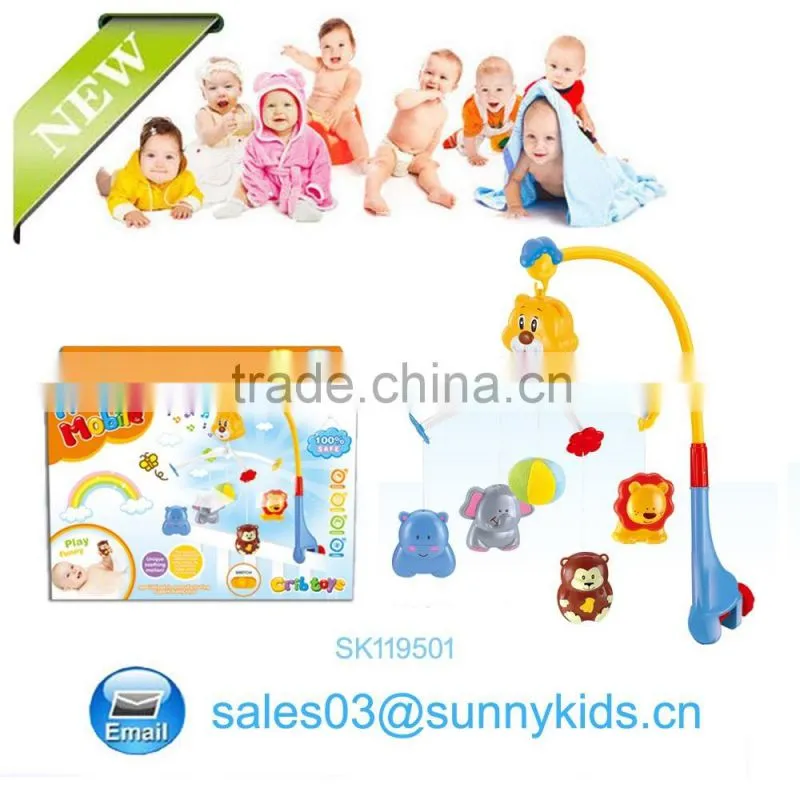 Wholesale Electronic Music Baby Hang Bed Baby Rattles Plastic Baby Ring
