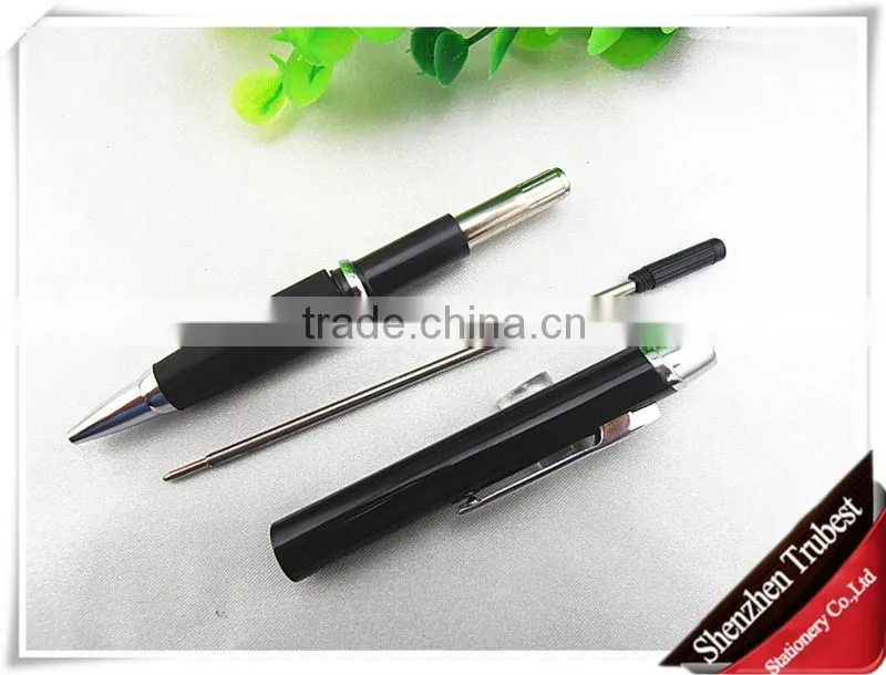 Metal ballpoint pen with Silicon rubber