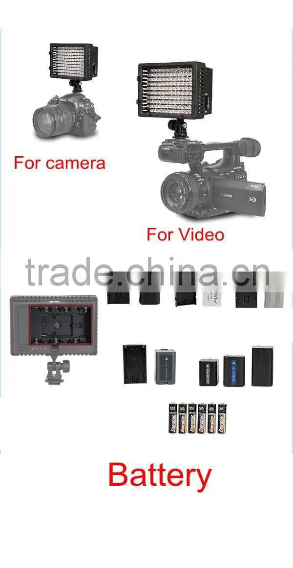 Pro CN-126 LED camera video lamp light for Nikon Canon
