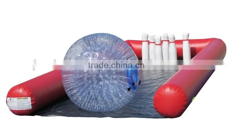 40 ft long inflatable bubble bowling game for sale