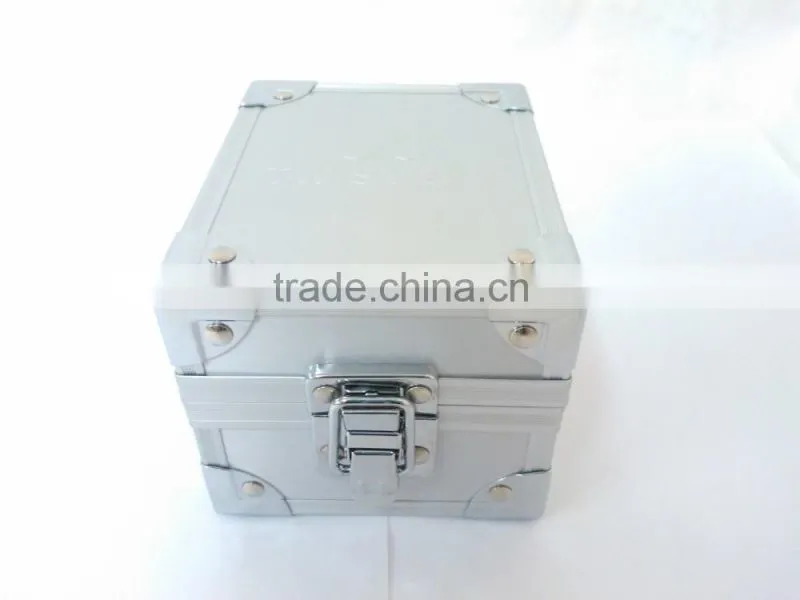 Aluminium Metal Watch Travel Case Jewellery Organiser Storage Display Box