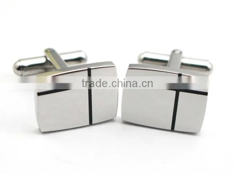 2016 Latest Fashion Design Stainless Steel Men Shirts Cufflink With Logo