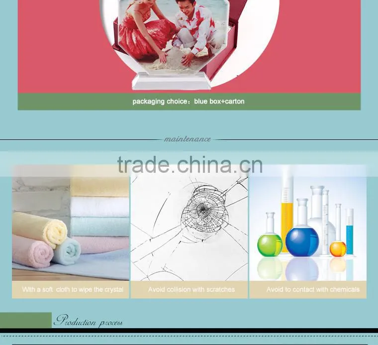 Sunmeta directly sublimation decoration photo crystal, crystal octagonal for christmas gifts BSJ-26C