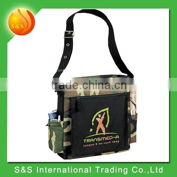 600D polyester urban manager briefcase tote bag with two side pockets
