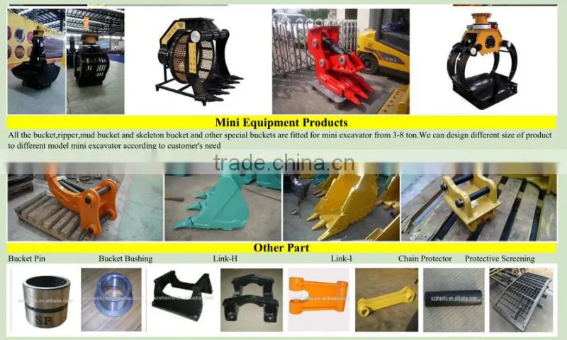 SF New product 360 degree rotating grab for excavator