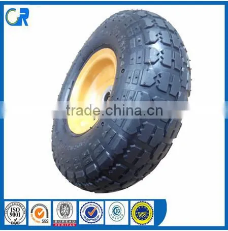 Yinzhu Gainran Manufacturer air wheel 4.10/3.50-4 wooden cart wheel