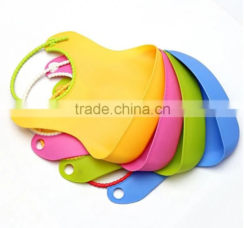 2016 Hot selling colorful baby bibs/silicone bib for baby
