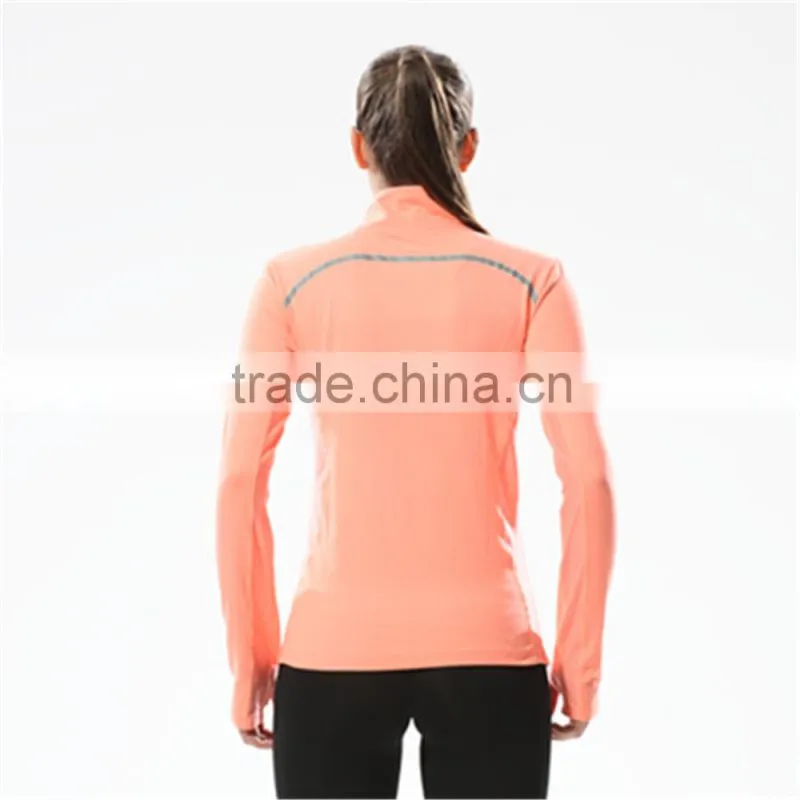 Women plain running jersey running garments
