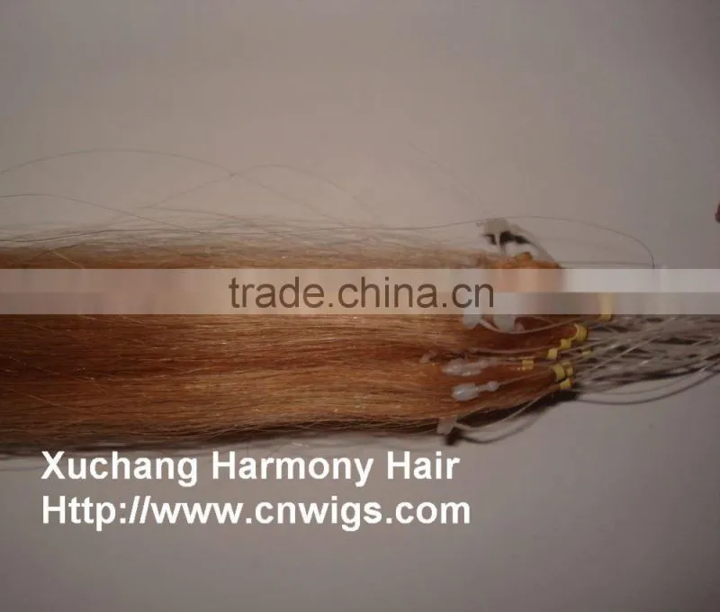TOP REMY micro rings loop wavy hair extensions