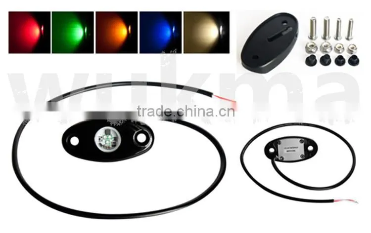 New Rock lights 2 inch Led Tail Dome Light Multifunction Rigid Led Side Marker Lamp Rock Light