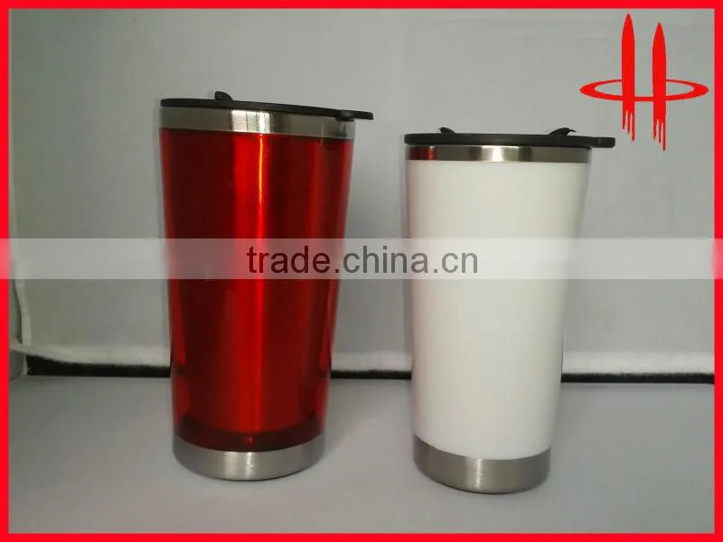 stainless steel coffee mugs with easy drinking lid